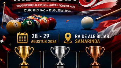 PWI Kaltim Biliar Club Gelar Turnamen 9 Ball, Perebutkan Piala Ketua PWI