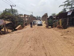 Abutmen Jembatan Lembak Semakin Kritis, BBPJN Kaltim : Segera dioperasikan jalan alternatif